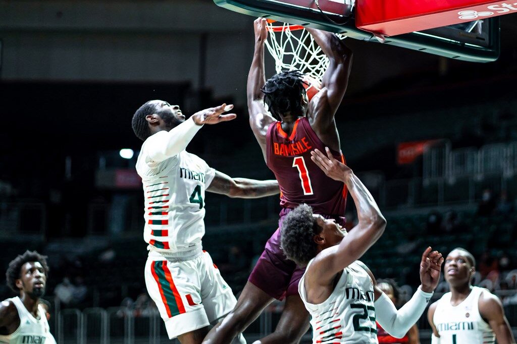 VT Mens Bball vs Miami, Feb. 6, 2021